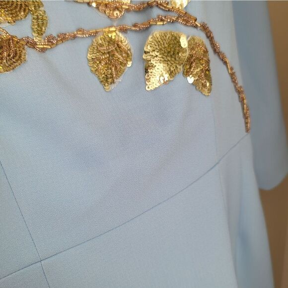 Blue Dress With Sequin Embroidery #463 - Picture 8 of 16